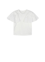 T-Shirt / jnby by JNBY Ruffled Shoulder Short Sleeve T-Shirt