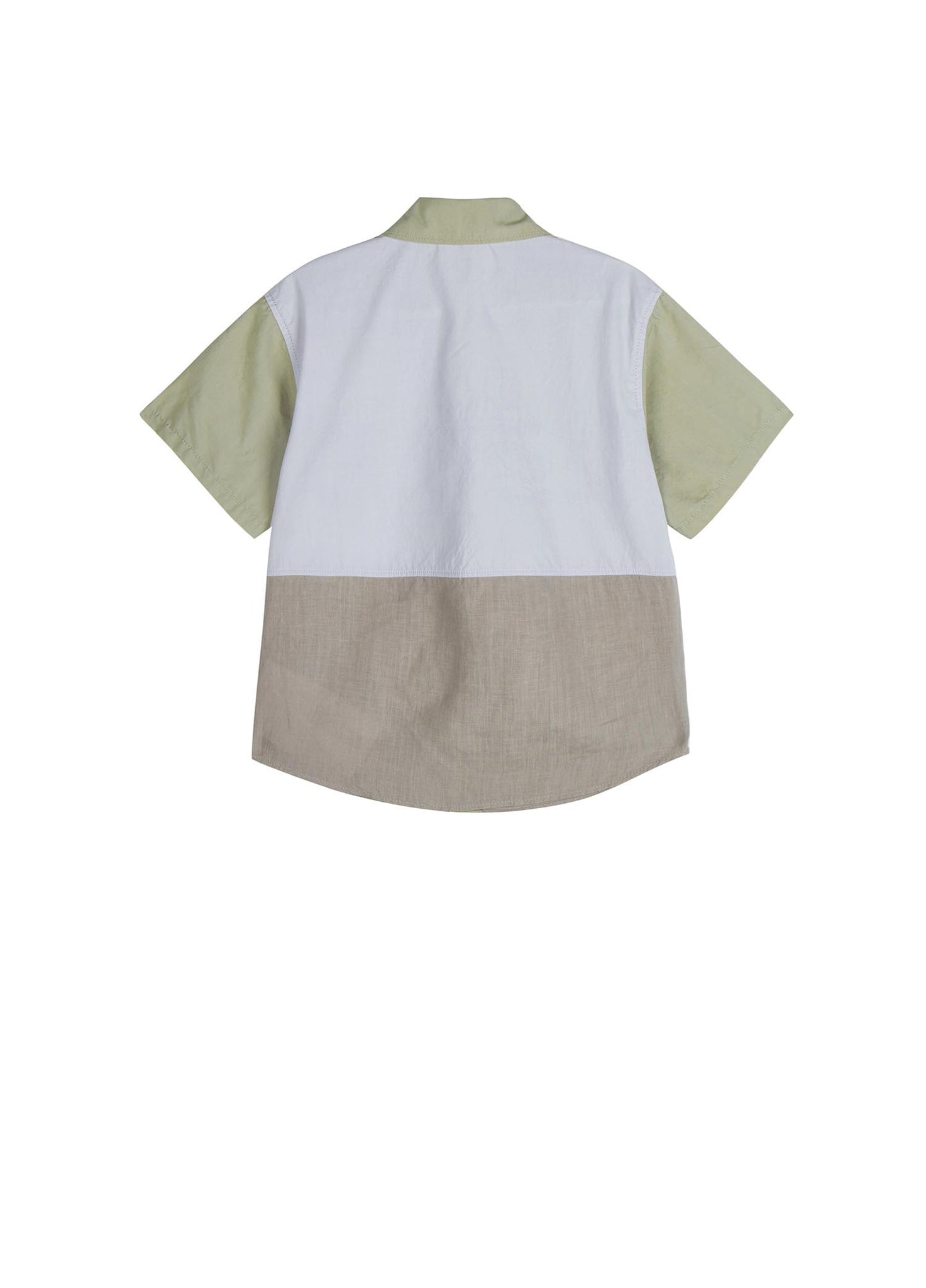 Shirt / jnby by JNBY Multi-Color Patchwork Short Sleeve Shirt