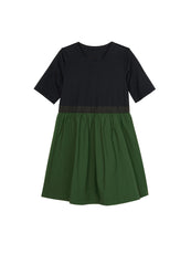 Dresses / jnby by JNBY Crewneck Jersey Patchwork Short Sleeve Dress