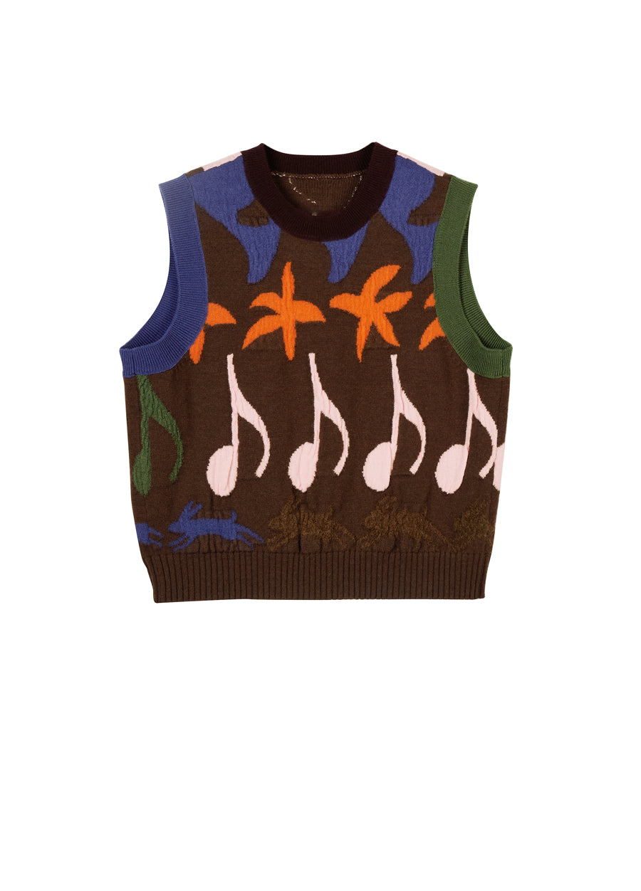 Vest /  jnby by JNBY Wool Print Vest