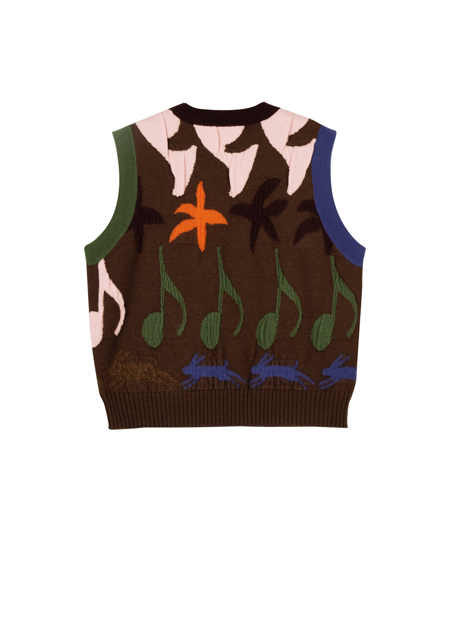 Vest /  jnby by JNBY Wool Print Vest