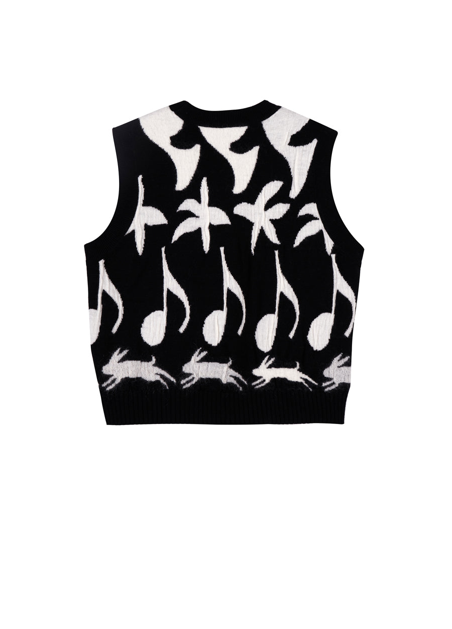 Vest /  jnby by JNBY Wool Print Vest