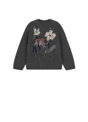 Sweater / jnby by JNBY Floral-pattern Oversize Jumper