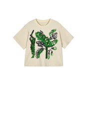 T-shirt / jnby by JNBY Relaxed Printed Cotton T-shirt