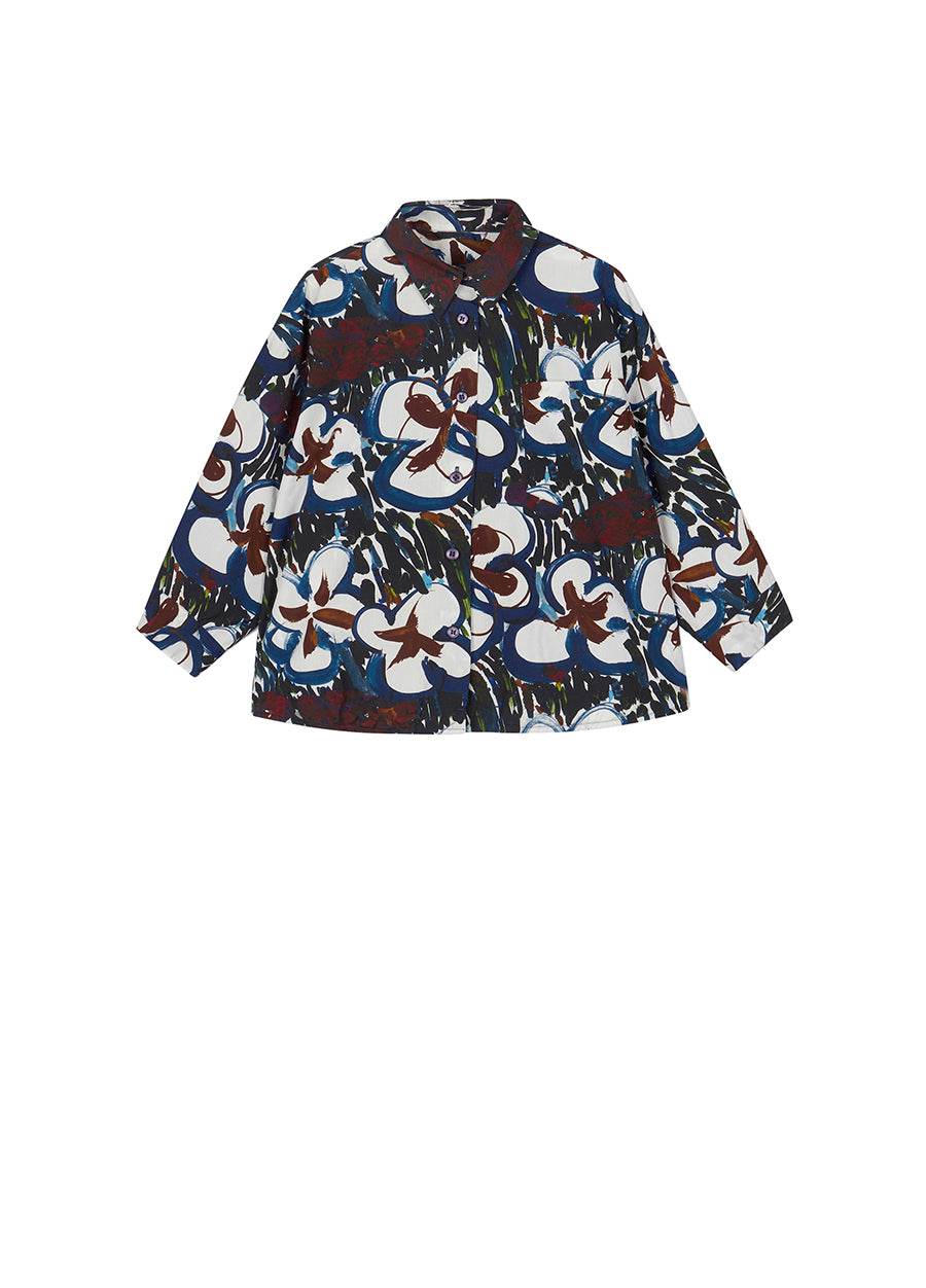 Shirt /  jnby by JNBY Oversized Floral Prints Cotton Shirt