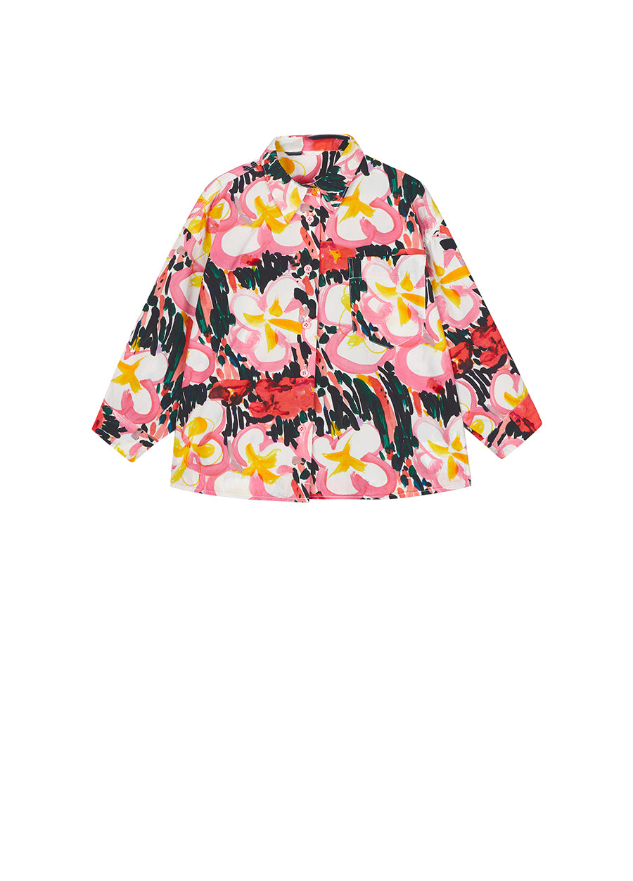 Shirt /  jnby by JNBY Oversized Floral Prints Cotton Shirt