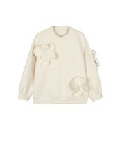 Sweatershirt / jnby by JNBY 3D-flower Pullover Sweatershirt