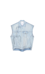 Vest  JNBY Chinese Knot Oversized Denim Vest