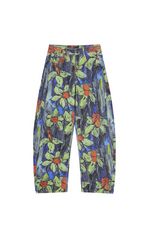 Pants / JNBY Floral Print Denim Banana Trousers