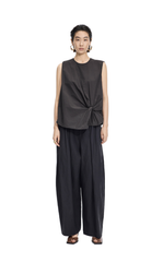 Top / JNBY Gathered Cotton Sleeveless Top