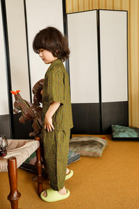 Loungewear / JNBYHOME Kids' Short-sleeve Two-piece Pajama set (100% cotton)