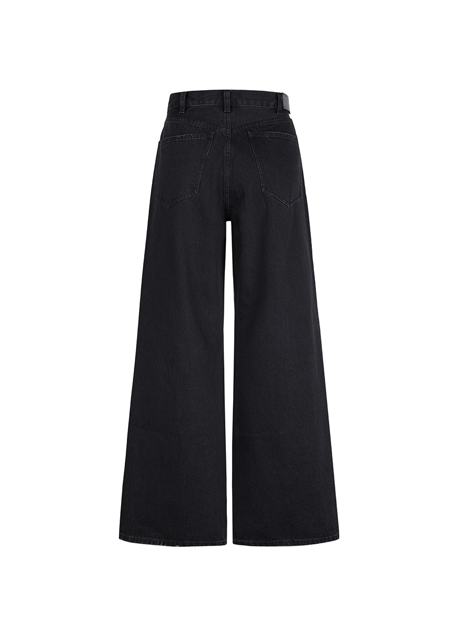 Pants / JNBY Relaxed Cotton Flared Jeans