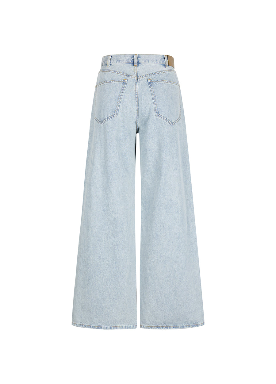 Pants / JNBY Relaxed Cotton Flared Jeans