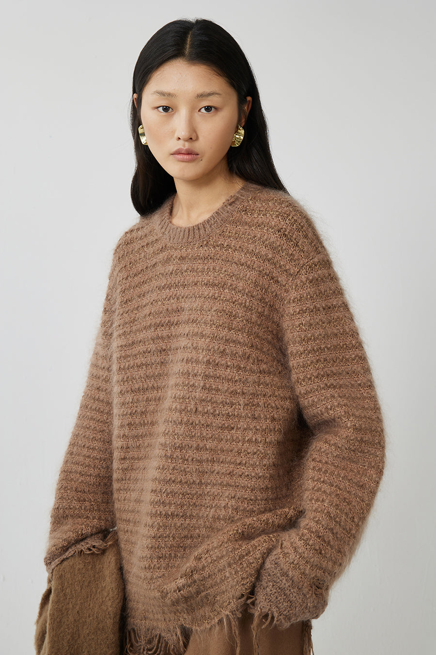 Sweater / JNBY Oversize Crew-neck Pullover Sweater