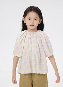 T-Shirt / jnby by JNBY Full Bowknot Print Middle Sleeve Top