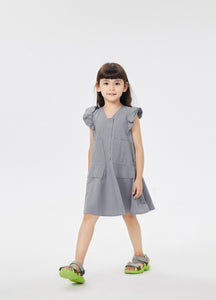 Dresses / jnby by JNBY V-Neck Ruffled Shoulder Short Sleeve Dress