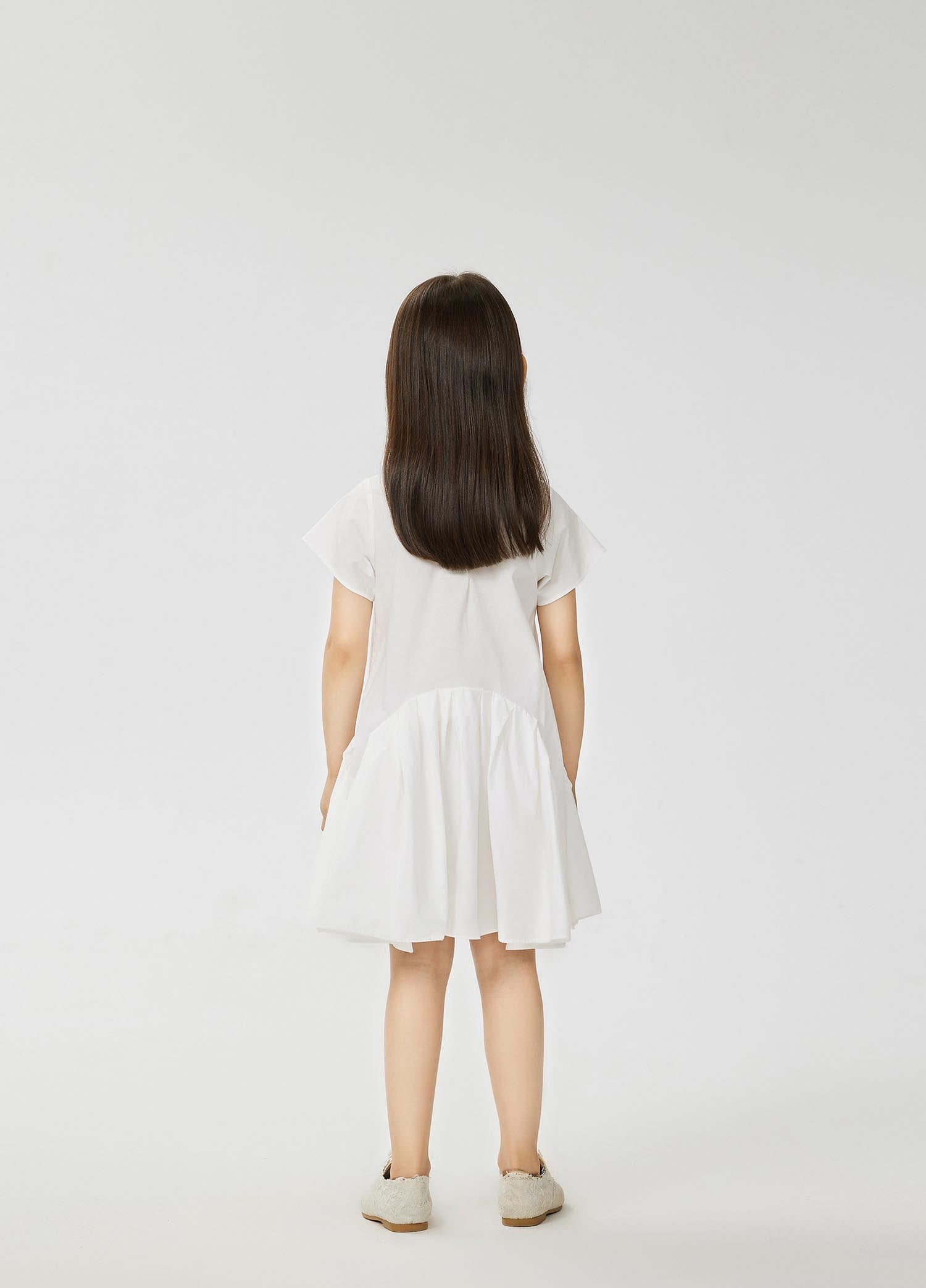 Dress / jnby by JNBY Solid A-Line Short Sleeve Dress