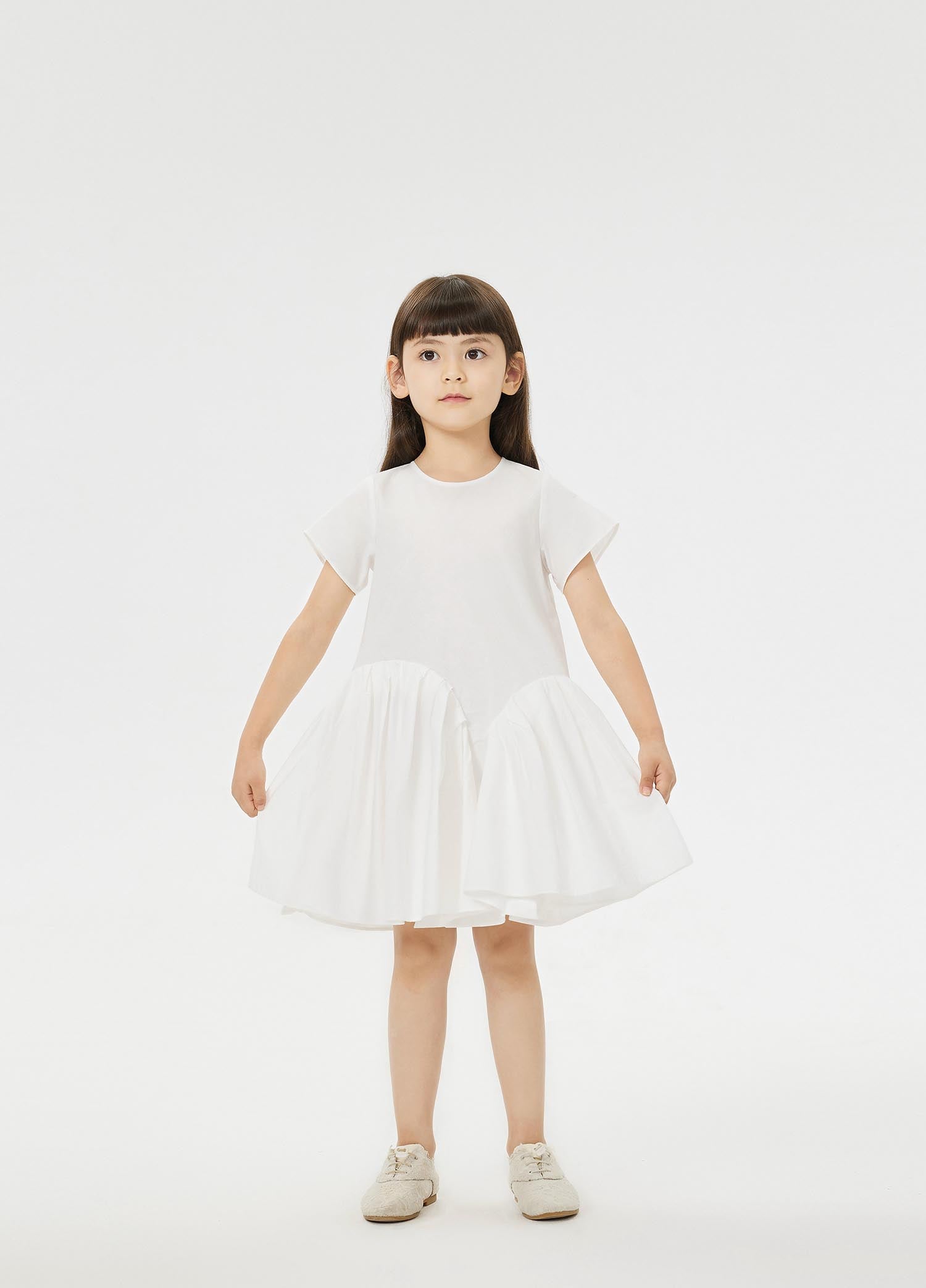 Dress / jnby by JNBY Solid A-Line Short Sleeve Dress