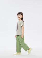 T-Shirt / jnby by JNBY Front Print Short Sleeve T-Shirt