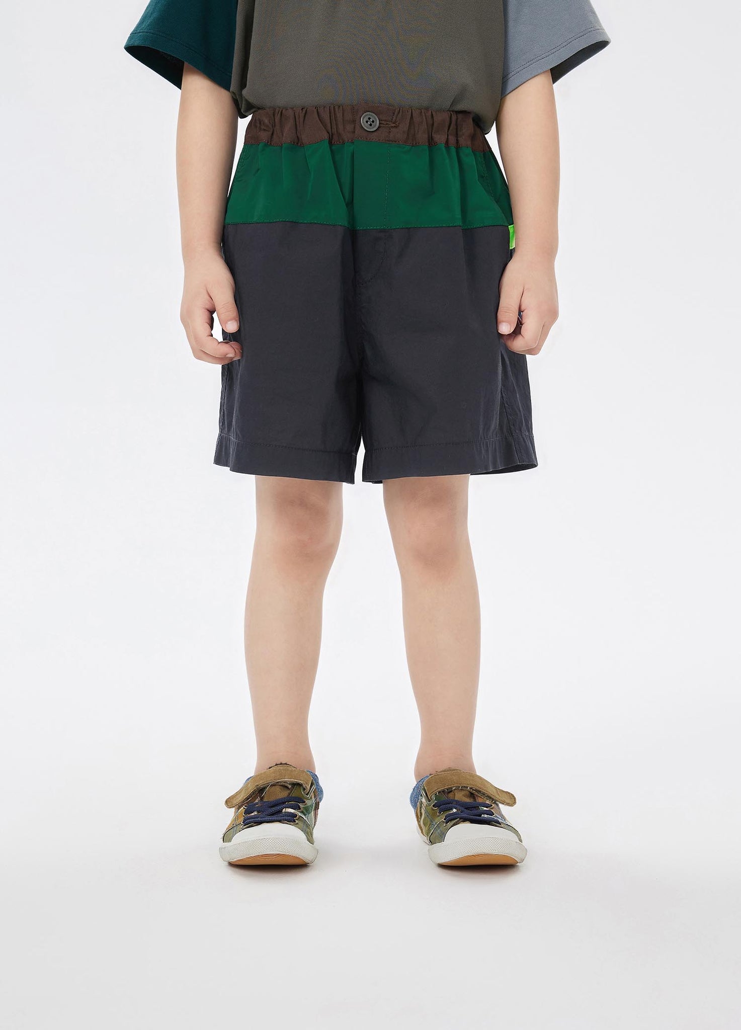 Shorts / jnby by JNBY Color Contrast Patchwork Shorts