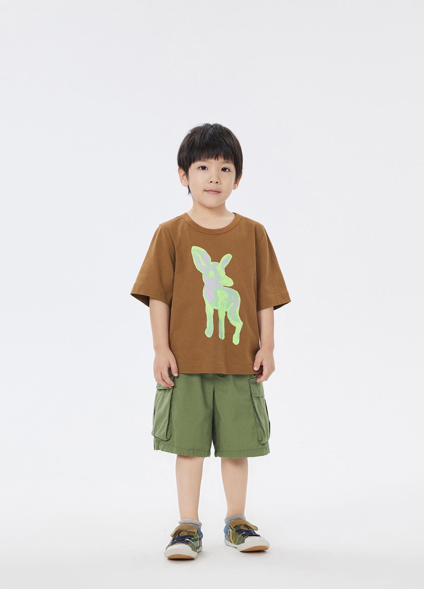 T-Shirt / jnby by JNBY Deer Printed Short Sleeve T-Shirt