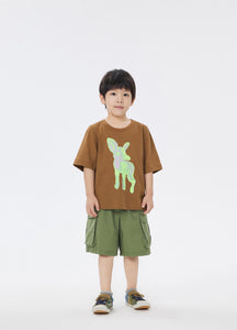 T-Shirt / jnby by JNBY Deer Printed Short Sleeve T-Shirt