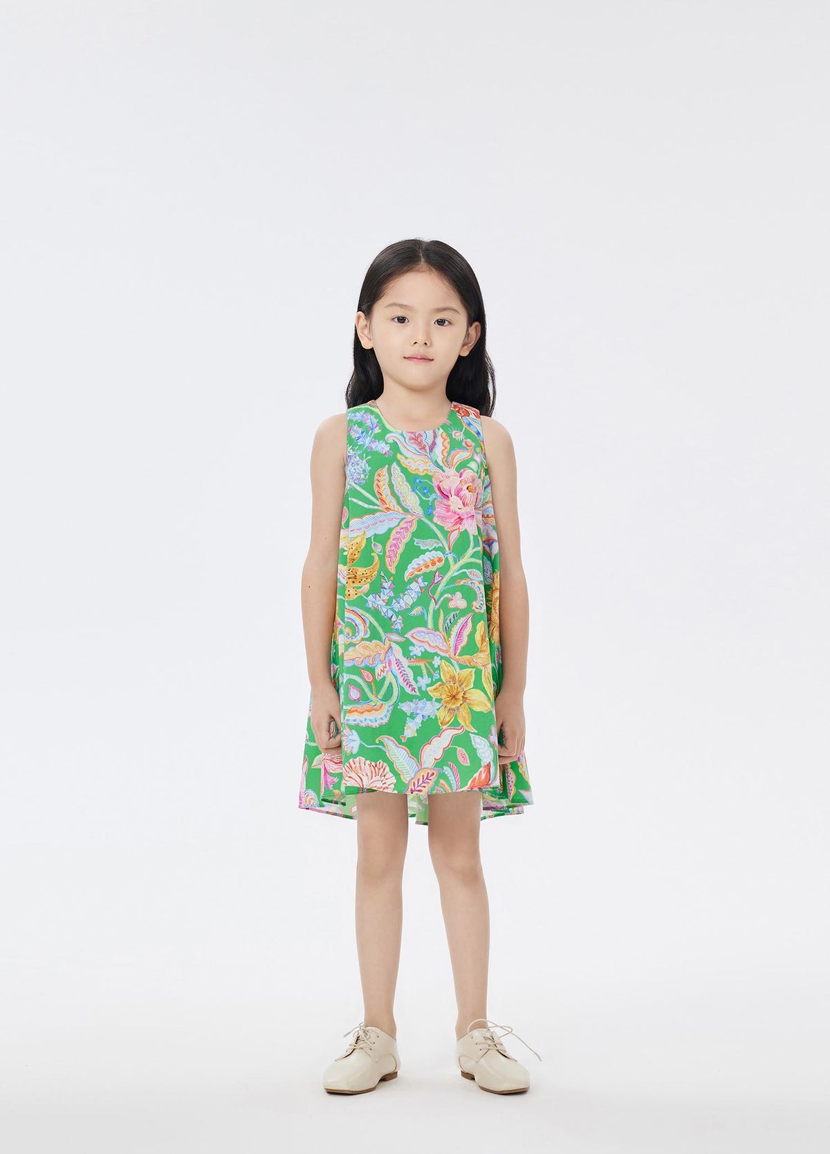 Dress / jnby by JNBY Full Floral Print A-Line Sleeveless Dress