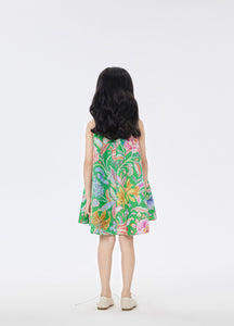Dress / jnby by JNBY Full Floral Print A-Line Sleeveless Dress
