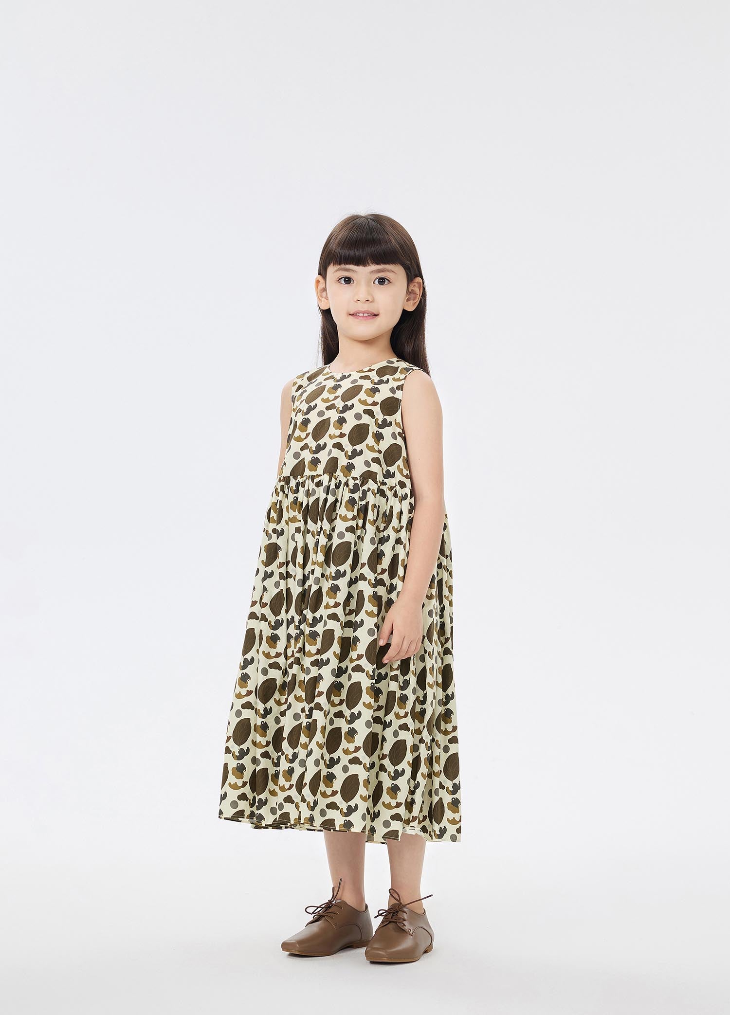 Dress / jnby by JNBY Floral Print A-Line Sleeveless Dress