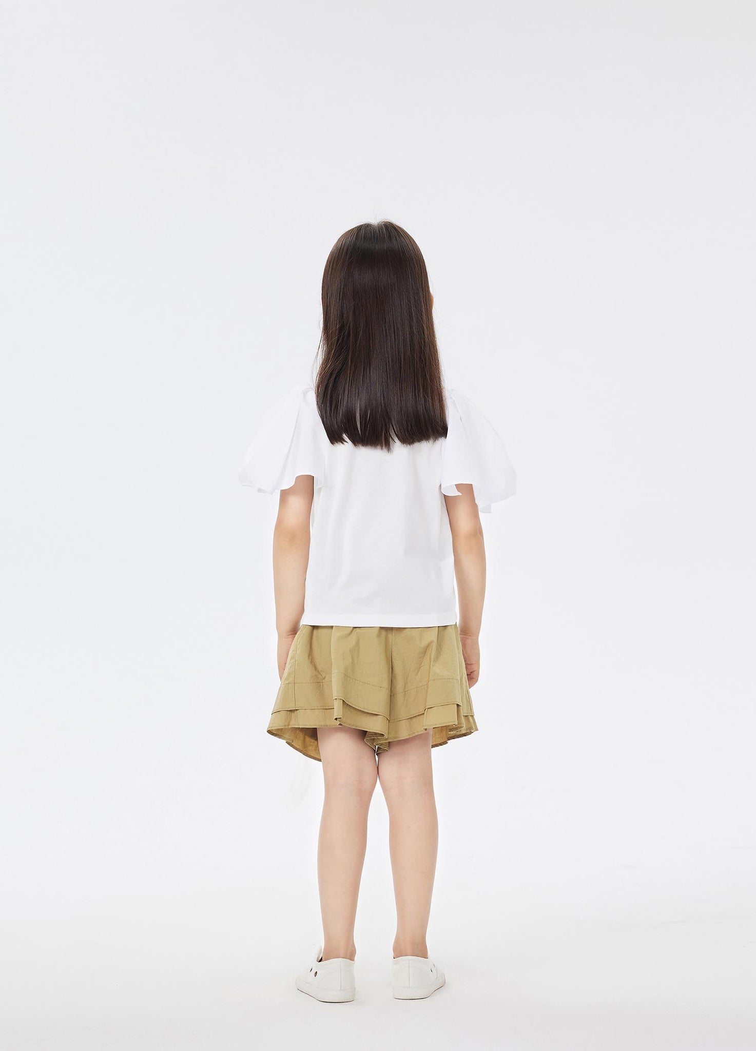 T-Shirt / jnby by JNBY Ruffled Shoulder Short Sleeve T-Shirt