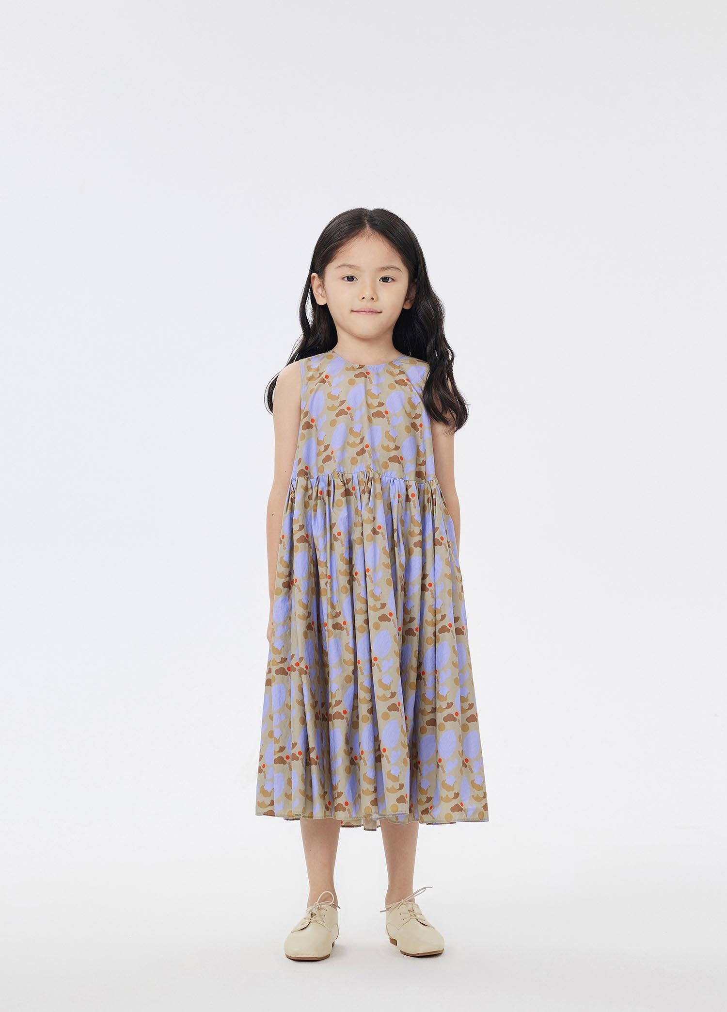 Dress / jnby by JNBY Floral Print A-Line Sleeveless Dress