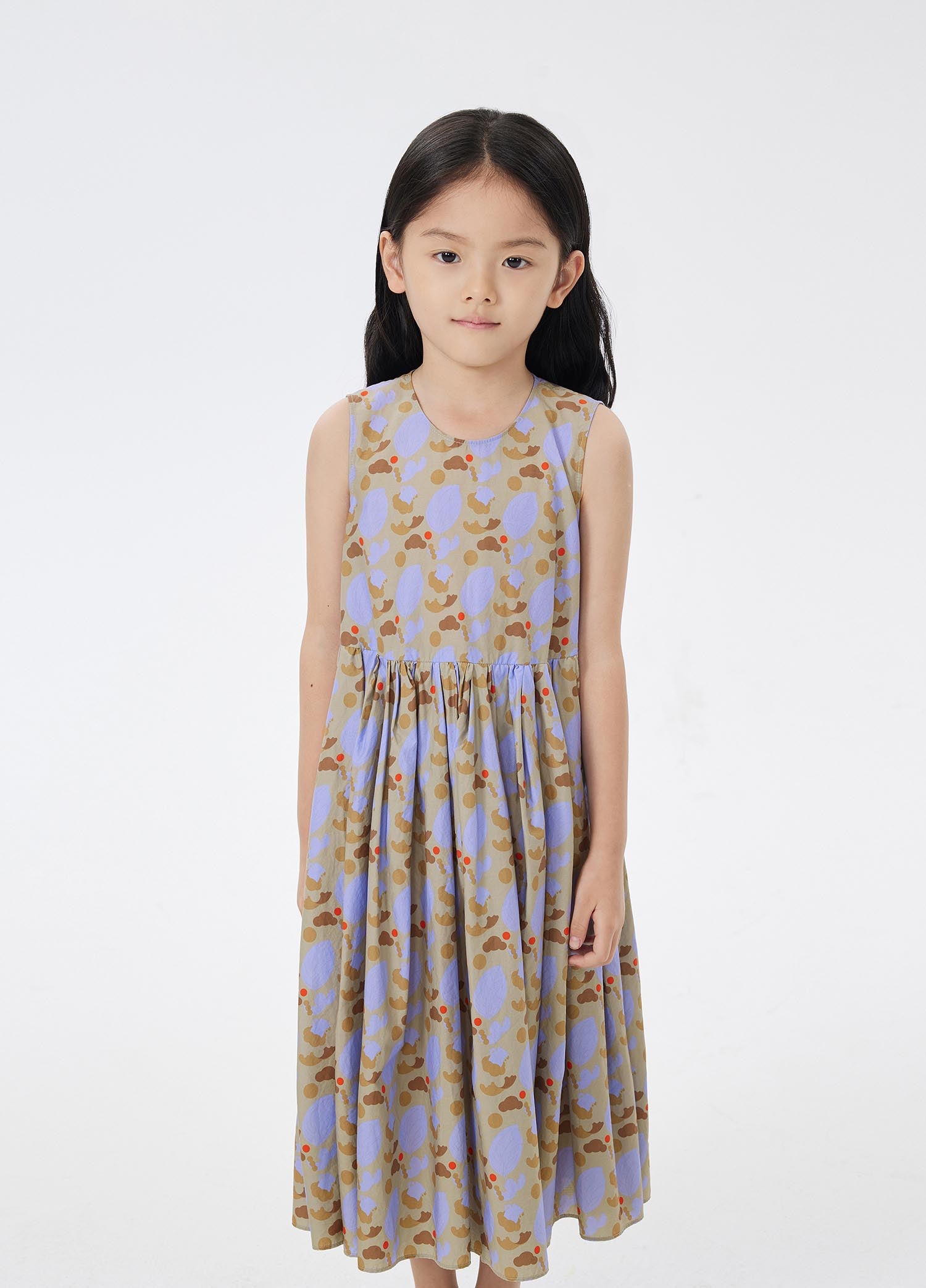 Dress / jnby by JNBY Floral Print A-Line Sleeveless Dress