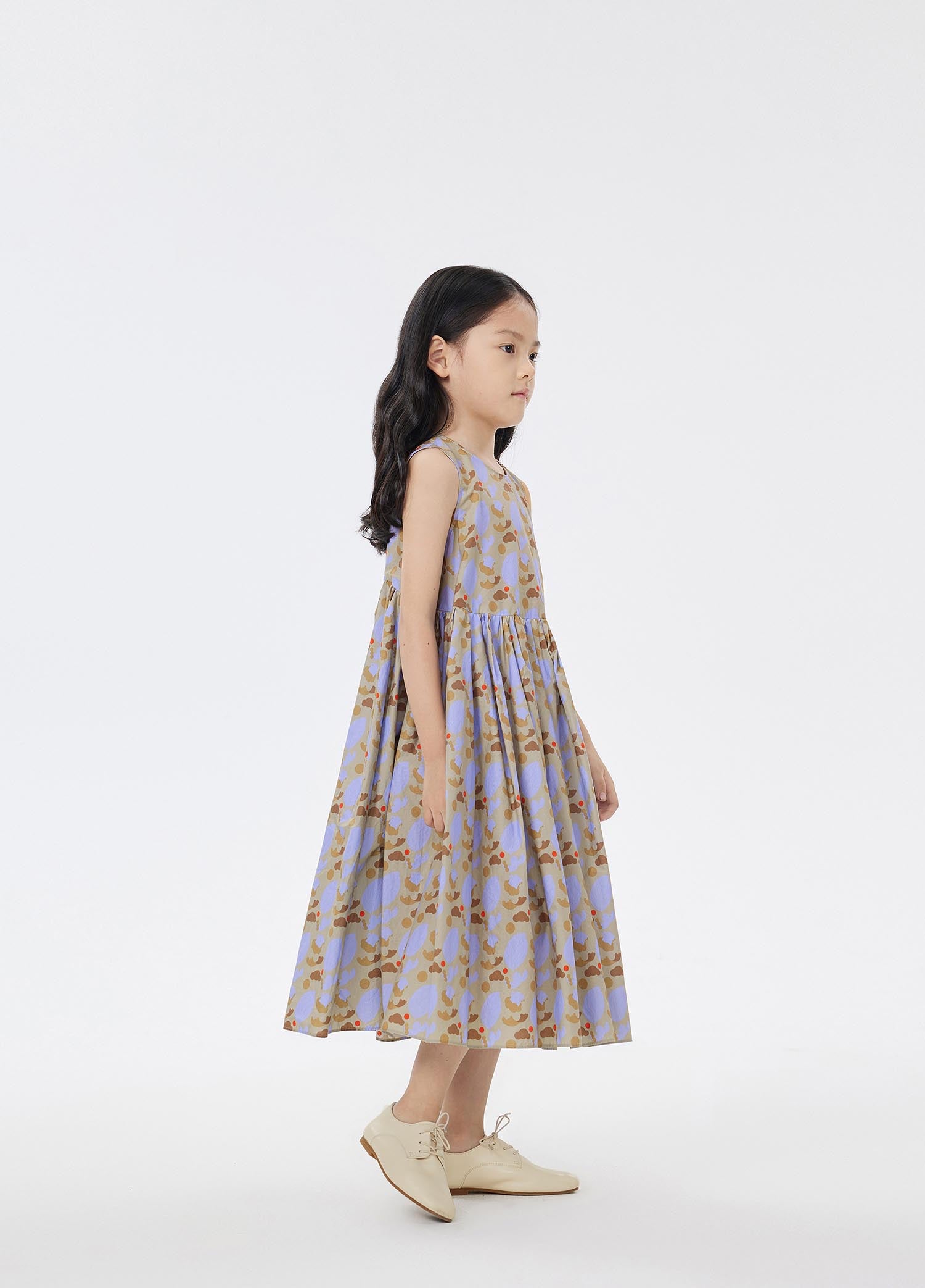 Dress / jnby by JNBY Floral Print A-Line Sleeveless Dress