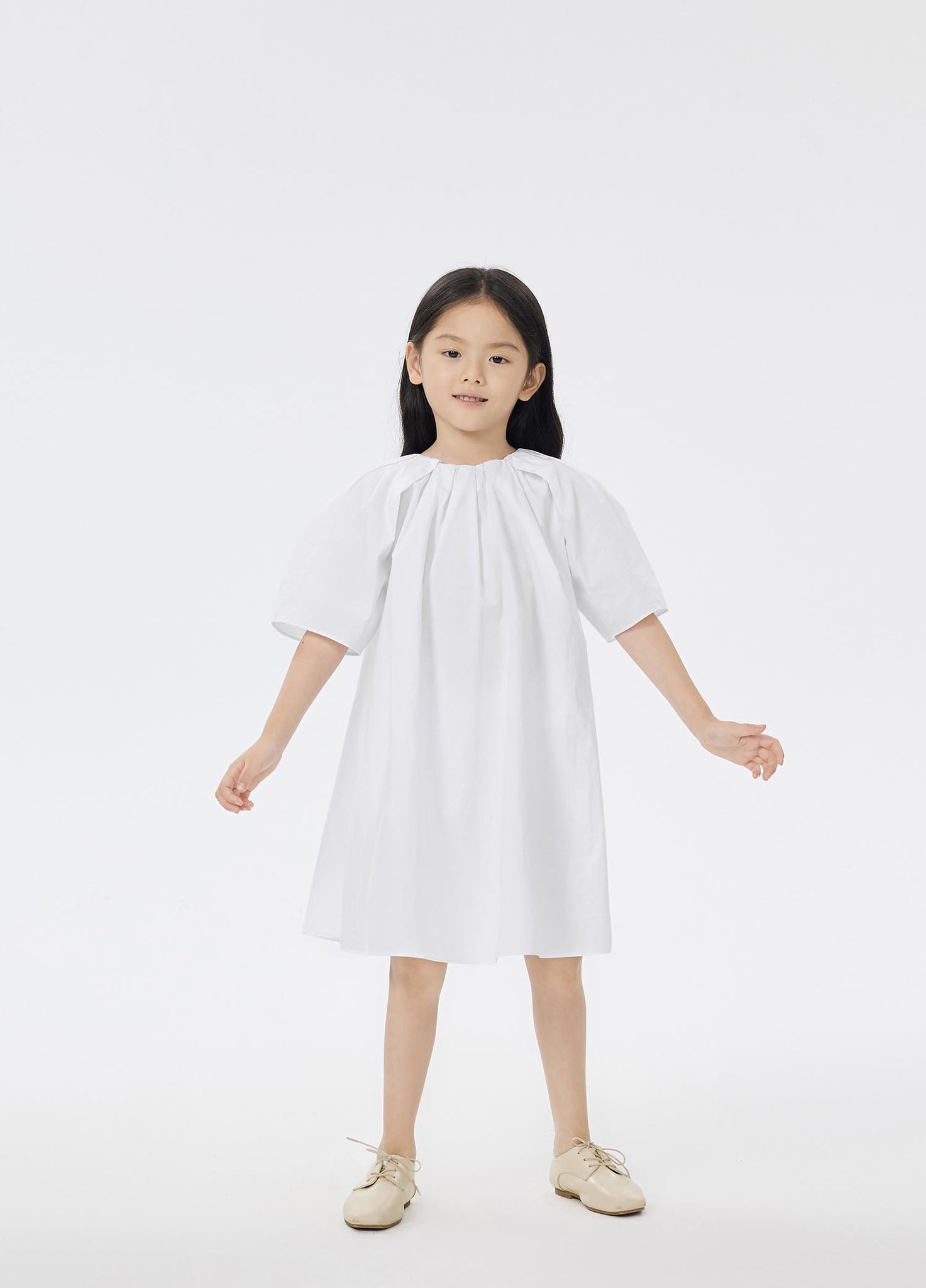 Dresses / jnby by JNBY Loose Fit Short Sleeve Dress (100% Cotton)
