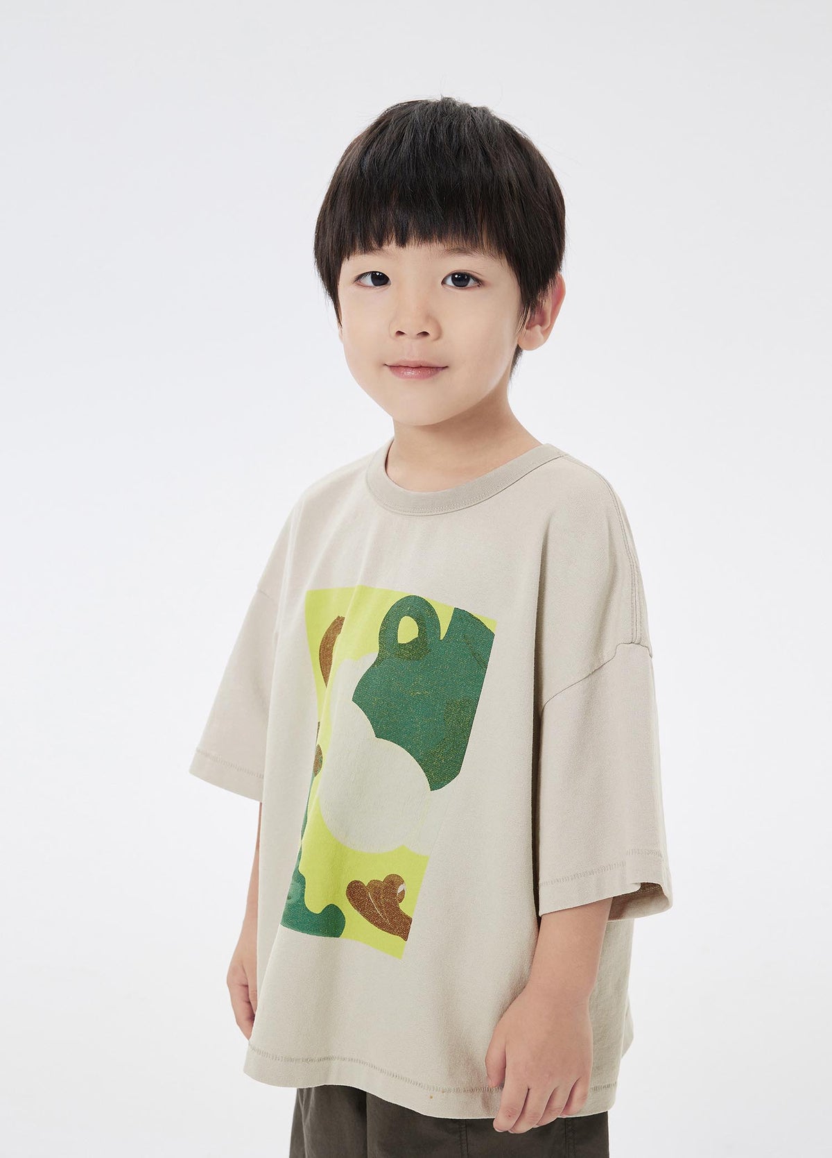 T-Shirt / jnby by JNBY Crewneck Printed Short Sleeve T-Shirt (100% Cotton)