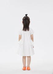 Dresses / jnby by JNBY Solid V-Neck Short Sleeve Dress