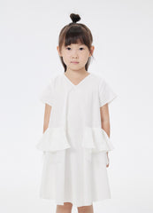 Dresses / jnby by JNBY Solid V-Neck Short Sleeve Dress