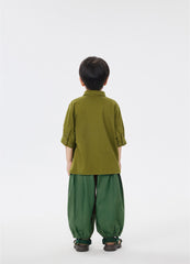 T-Shirt / jnby by JNBY Loose Fit Solid Short Sleeve Polo Shirt