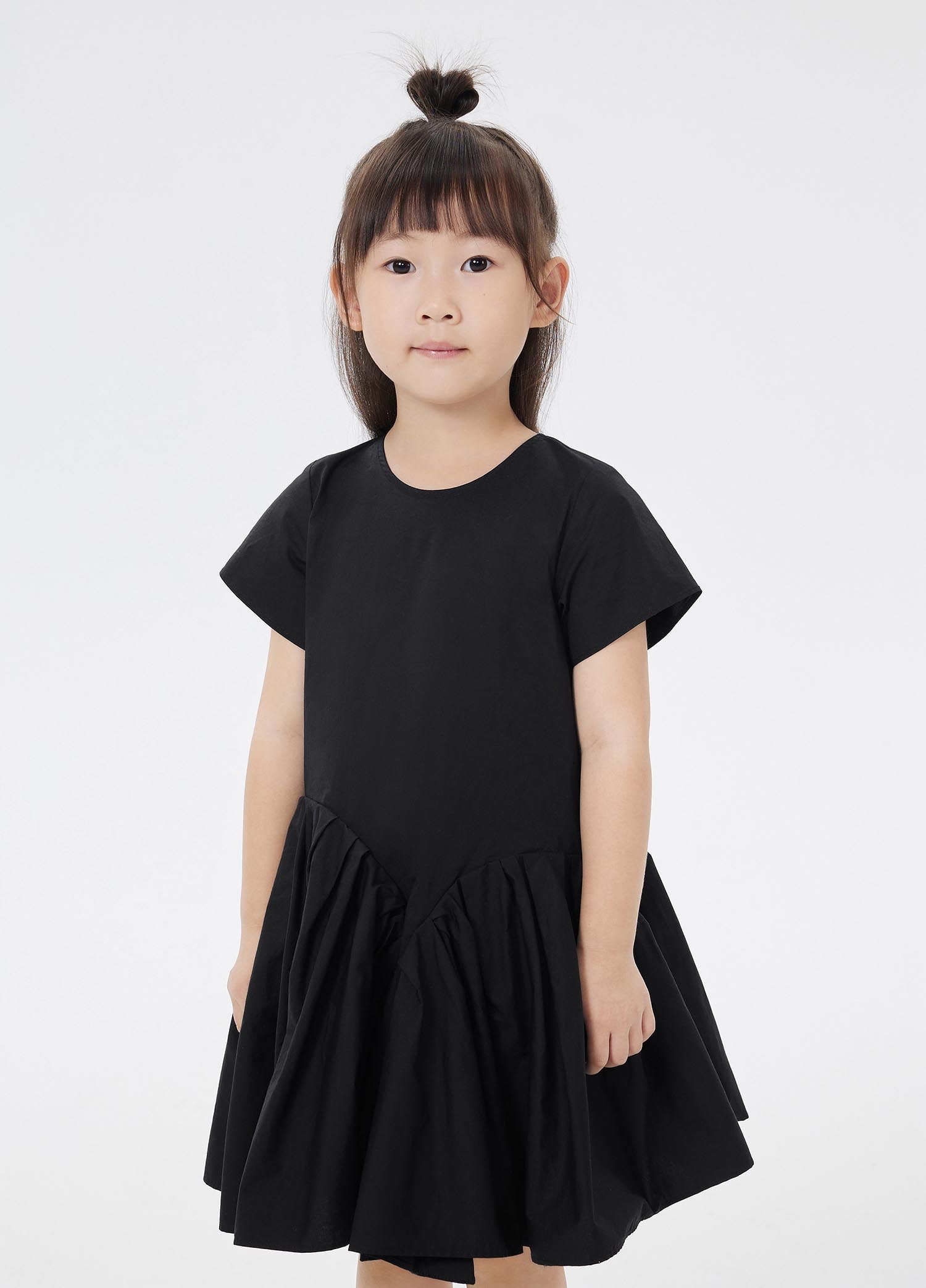 Dress / jnby by JNBY Solid A-Line Short Sleeve Dress