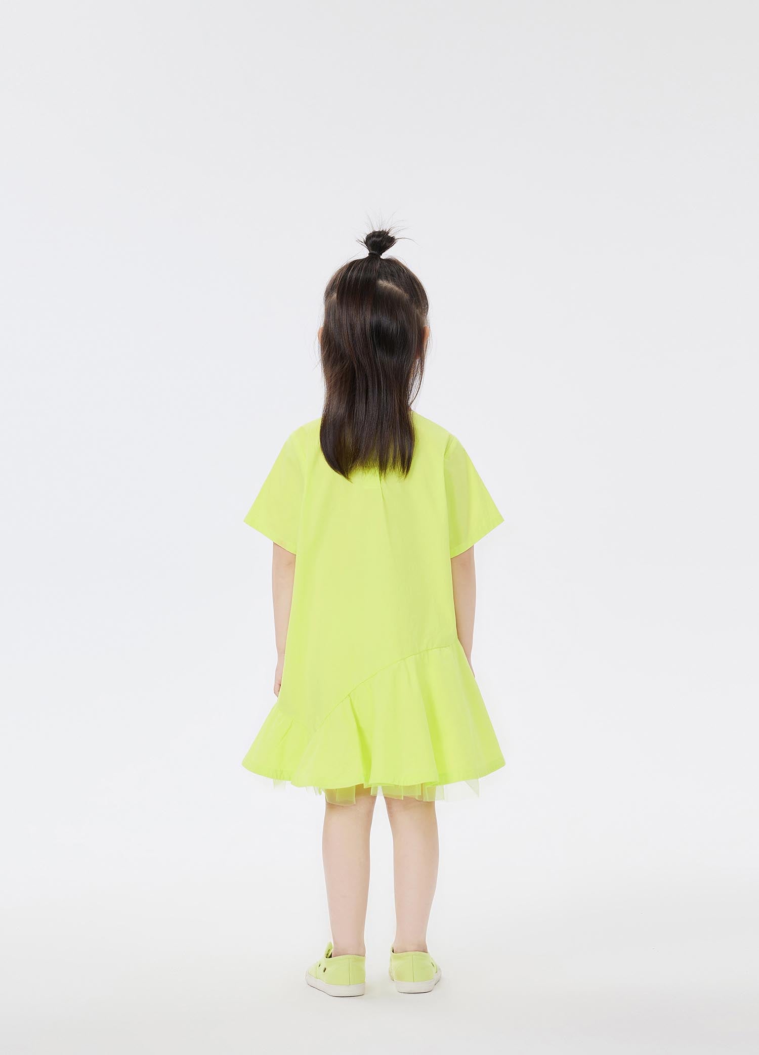 Dress / jnby by JNBY Solid Patchwork Short Sleeve Dress