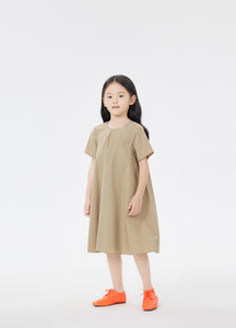 Dress / jnby by JNBY Solid Loose Fit Short Sleeve Dress