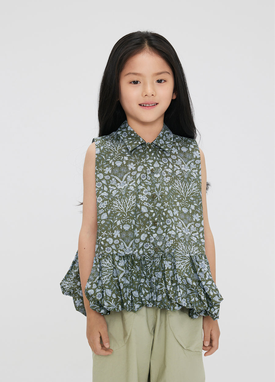 Shirt / jnby by JNBY Sleeveless Lapel Girls' Shirt