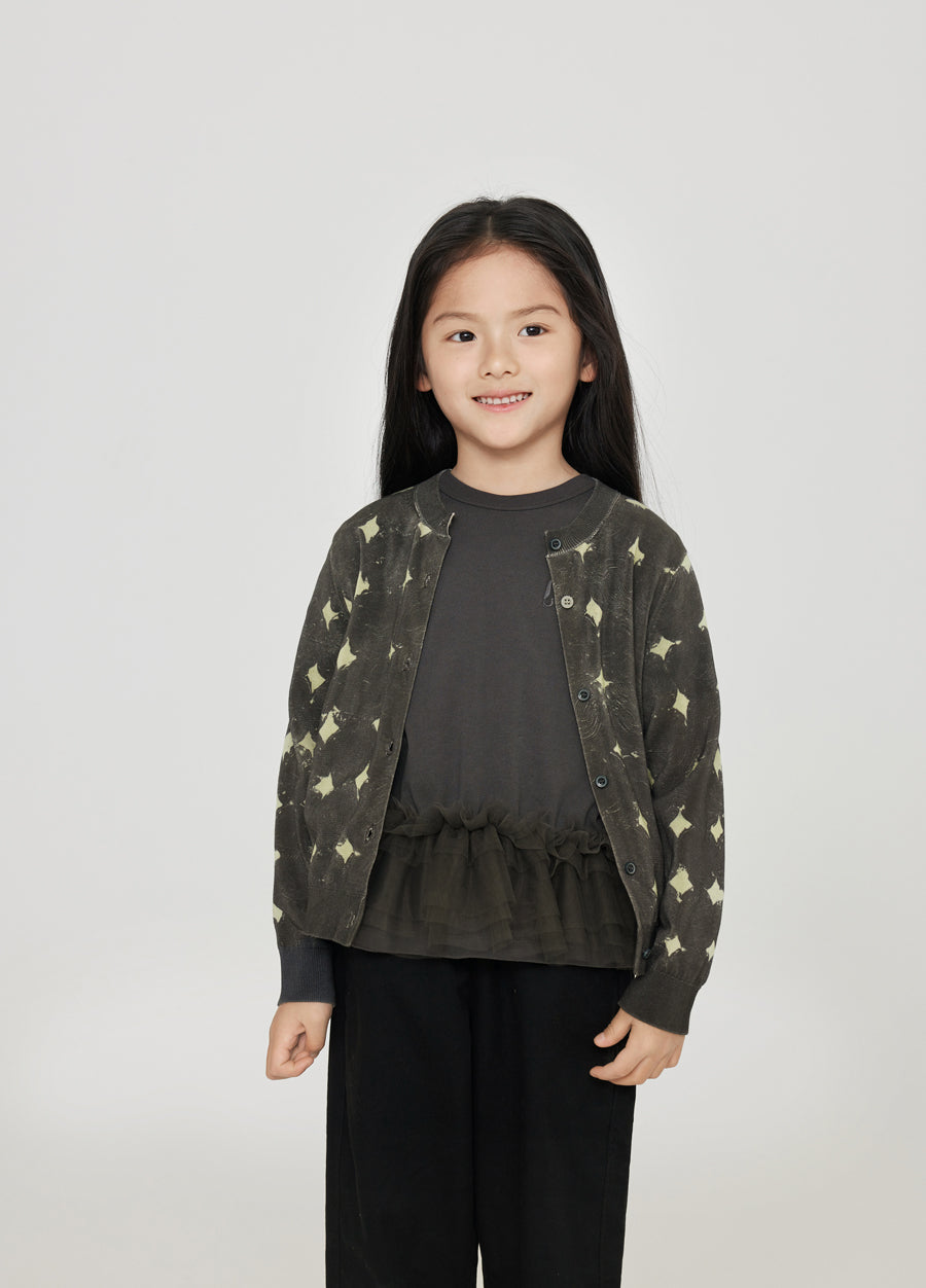 Sweater /  jnby by JNBY Print Cardigan(100% cotton)