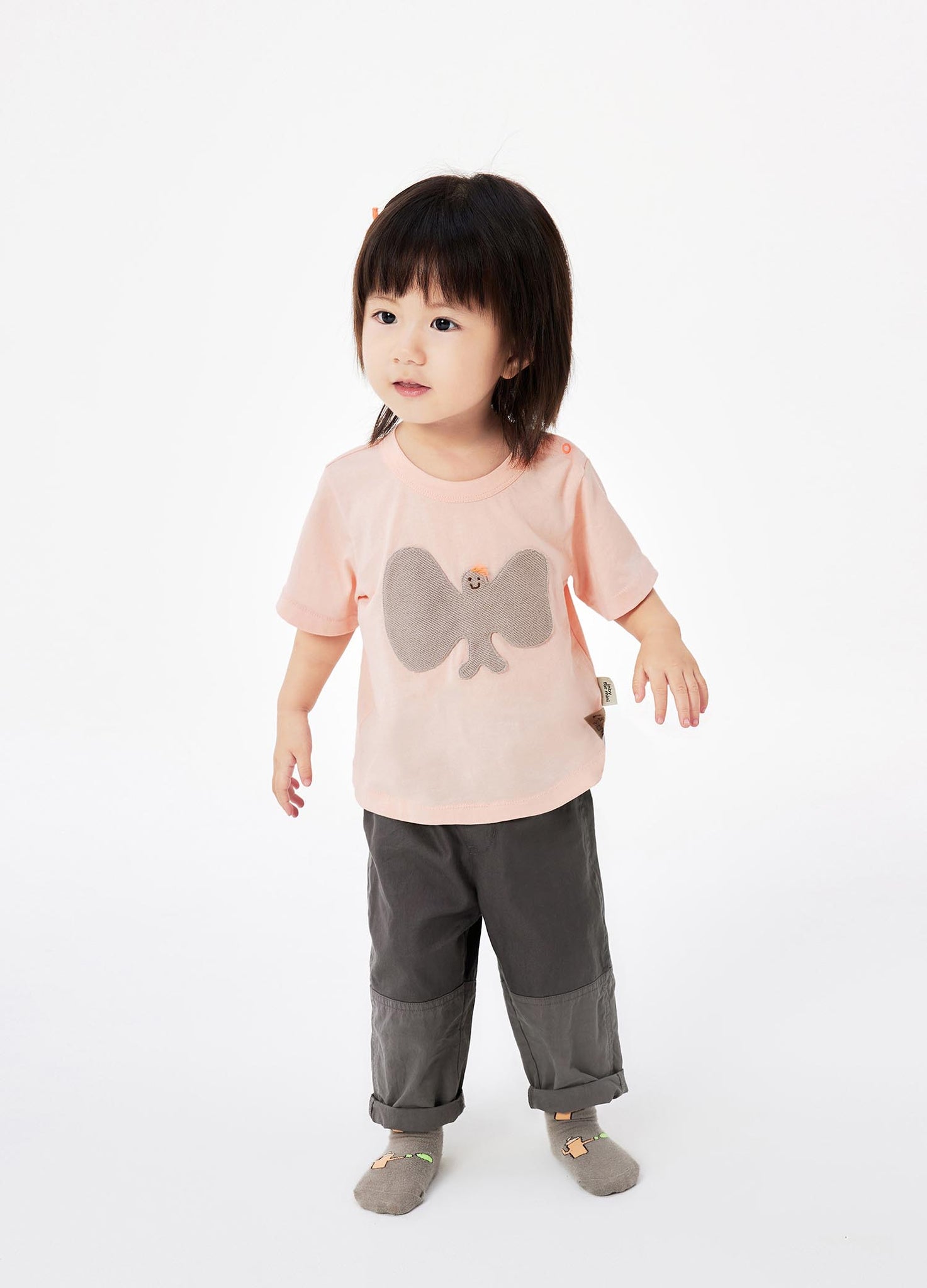 Pants / jnby for mini Straight Patchwork Pants (100% Cotton)