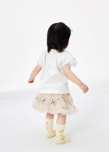 Skirts / jnby for mini Floral Print Gauze Skirt