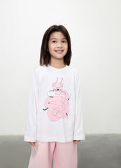 T-shirt / jnby by JNBY Dragon Print Long Sleeve T-shirt