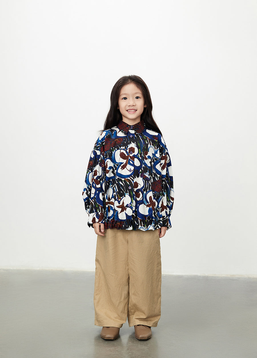 Shirt /  jnby by JNBY Oversized Floral Prints Cotton Shirt