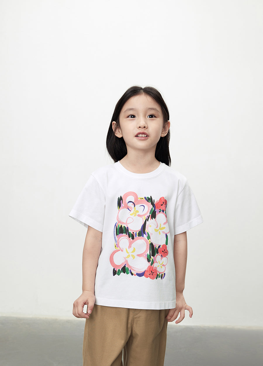 T-shirt / jnby by JNBY Floral Prints Cotton T-shirt