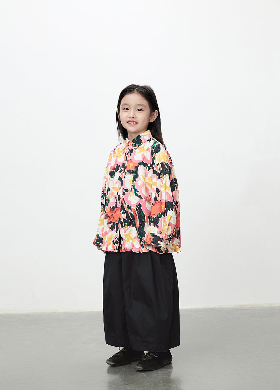 Shirt /  jnby by JNBY Oversized Floral Prints Cotton Shirt