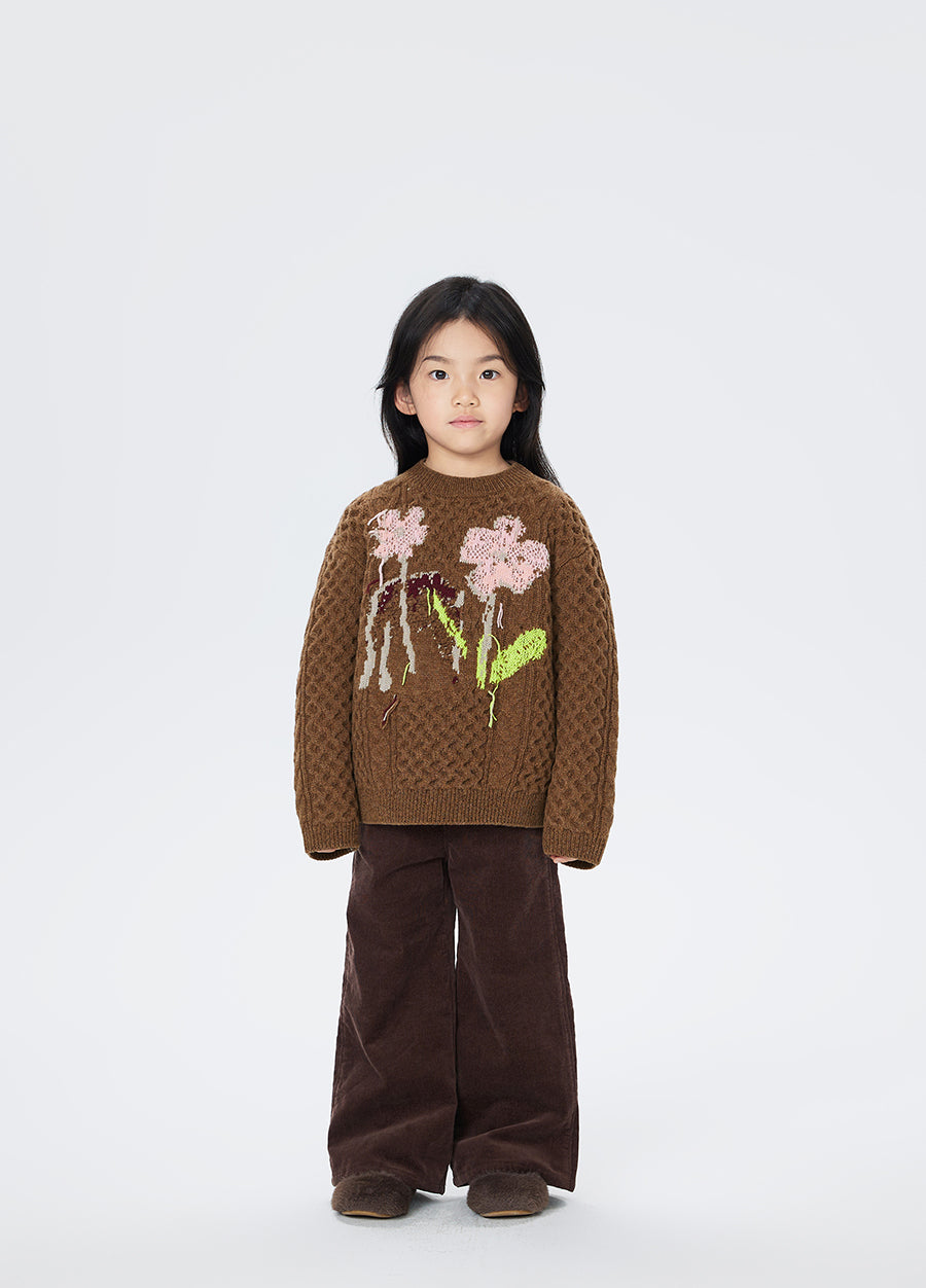 Sweater / jnby by JNBY Floral-pattern Oversize Jumper